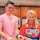 Will, a TZIELD® (teplizumab-mzwv) patient, with his mother and caregiver, Amanda, cooking in the kitchen